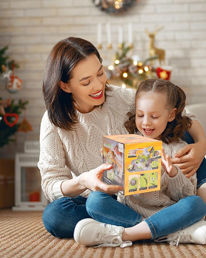 Tiger Style Kids Airplane Toy – Electric Helicopter Toy with Lights & Sounds, 360° Spinning Propeller, Bump-and-Go Action – Light-Up Toy for Toddlers Ages 3-7, Boys & Girls Birthday Gift
