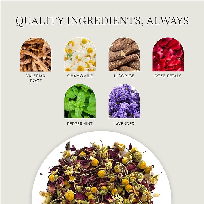 Luxmi Estates Valerian Dream Organic Valerian Root Tea (90 Tea Bags) Caffeine Free Tea Bags