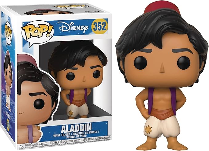 POP Disney Aladdin: Aladdin Funko Vinyl Figure (Bundled with Compatible Box Protector Case), Multicolor, 3.75 inches
