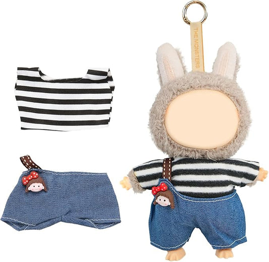 Coolcandy 17cm Doll Clothes for Doll, Fashionable Dolls Outfit with Accessories Suit, Stylish Adorable Dolls Clothes Set, Soft Fabric, Detailed Stitching(Doll Not Included)