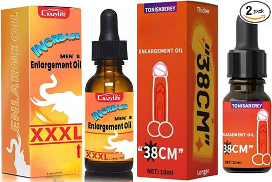 2pcs XXXL Man Extra Power Strength Massage Essential Oil 0.68 FL OZ (F395-F444)
