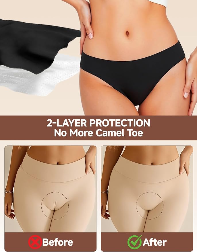 Seamless Thongs for Women G-string Thong No Line Workout Cotton Panty Liners Underwear Undies Fashion Clothing