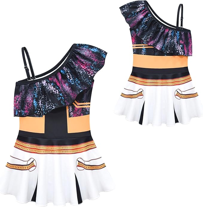 One Piece Swimsuit for Girls Demon Hunter Merch Costume Swimwear for Kids Bathing Suit