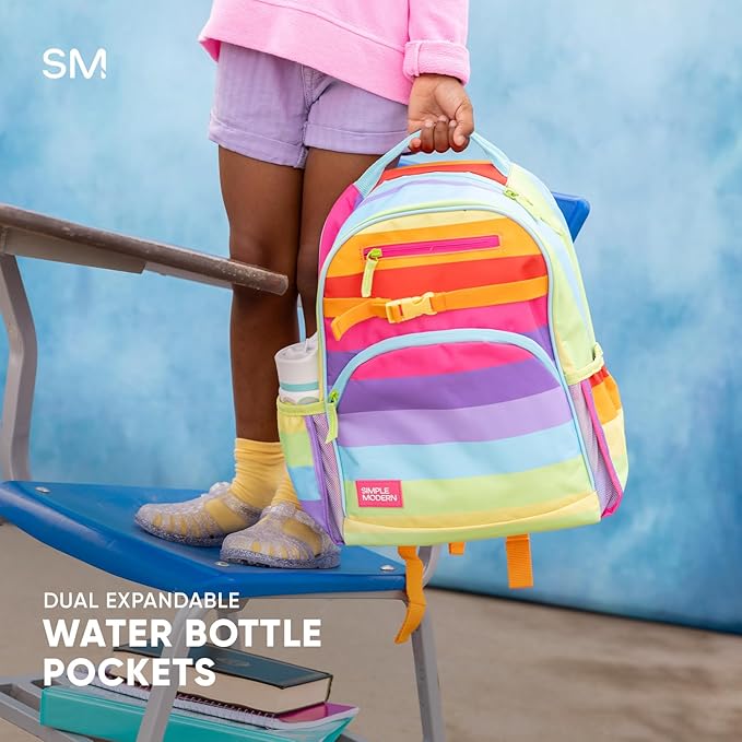 Simple Modern Large Disney Kids Backpack for School Girls and Boys | Elementary Backpack for Teen | Fletcher Collection | Kids - 16" tall | Buzz and Woody Adventures