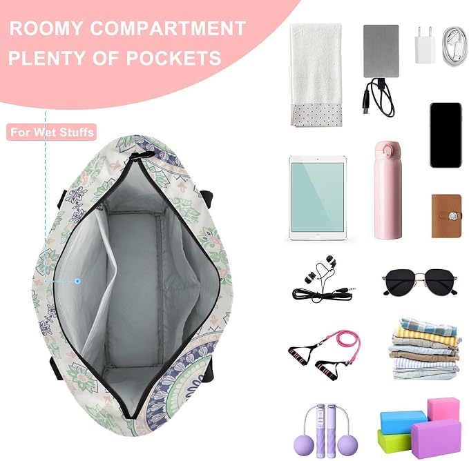 MCHIVER Yoga Bag for Women Men Large Yoga Mat Bag with Adjustable Strap Workout Bags Totes for Pilates Yoga Travel