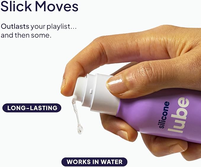 Hello Cake Silicone-Based Lube – Silky Smooth & Ultra Slippery, Long Lasting Premium Personal Lubricant – Water Resistant Lube for Men, Women, and Couples 3.3 fl oz