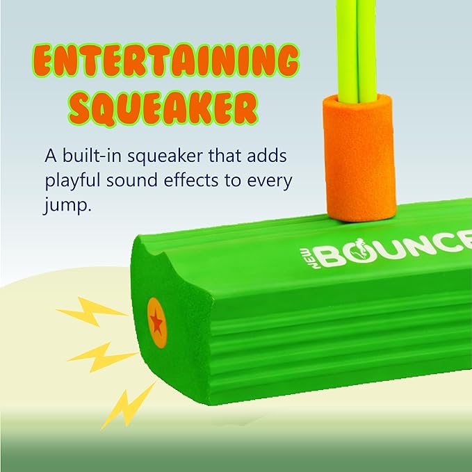 New Bounce Pogo Stick for Toddlers - Foam Jumper for Age 3,4,5,6,7,8 - Outdoor Jumping Toys - Birthday Gift for Toddler Girls and Boys