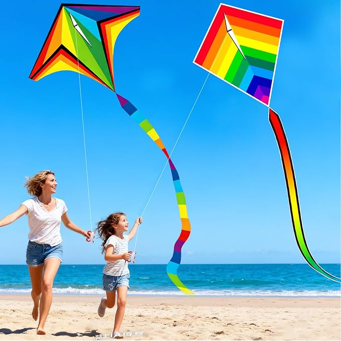 Kites for Kids Ages 4-8 8-12, Beginner Kite for Adults Easy to Fly Kids Kites for Toddlers Age 3-5 with Handle and 328FT String for Family Outdoor Games and Activities