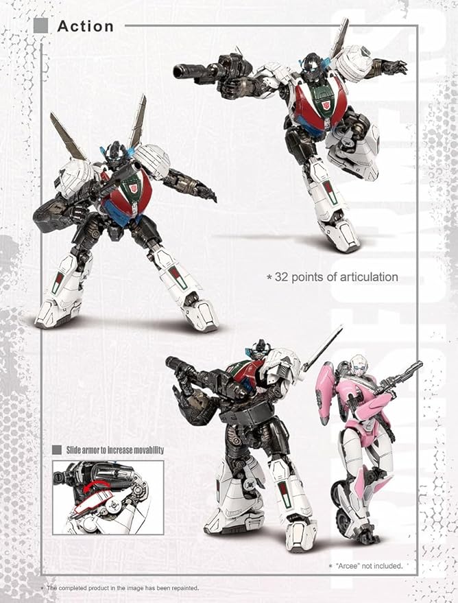 PARKHO Transformers Wheeljack Figure Model Kit – Freightliner FLA Cabover 3D Articulated Action Easy to Assemble Pre Painted Collectible Series Toys Hobby 03129