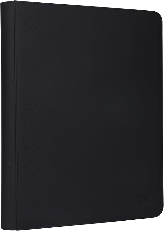 GrinOwl 16 Pocket Top loader Binder, Holds 640 Top Loaders, Large Top loader Card Binder with Sleeves for Cards in 3" x 4" Top loaders