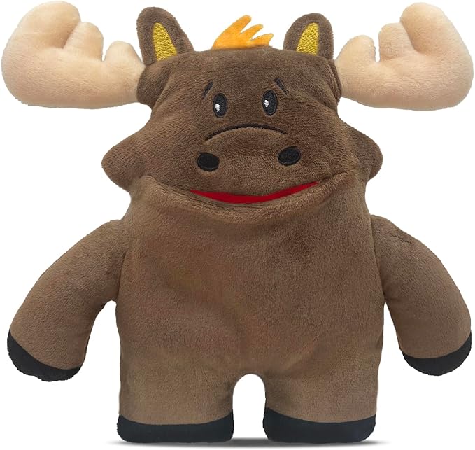 The Tooth Brigade Tooth Fairy Pillow | Stuffed Plush with Large Pocket Mouth for Lost Teeth, Treasures, Prizes - Fun and Interactive Plush, Perfect Kids, Boys, & Girls Gift (Twigs Moose)