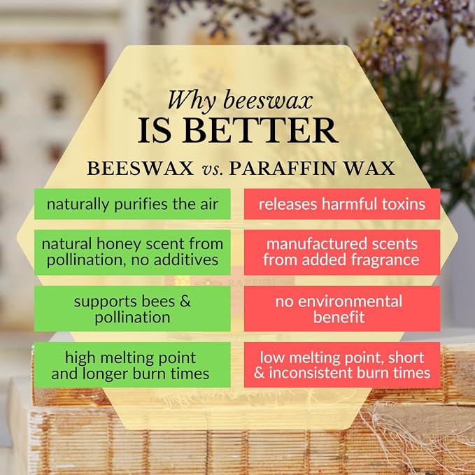 Big Dipper Wax Works Beeswax Aromatherapy Candle – Rapture, Patchouli & Cassia Essential Oils, 3.2 oz Apothecary Glass, 20-Hour Clean Burn, 100% Pure Beeswax & Cotton Wick