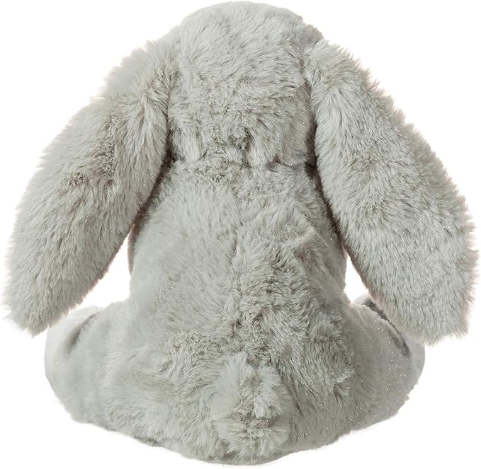 Apricot Lamb Toys Plush Grey Bunny Rabbit Stuffed Animal with Fluffy Soft Ears (Grey Bunny, 8 Inches)