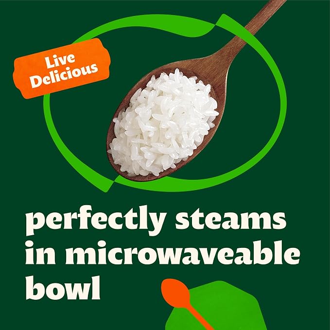 Bibigo Korean Sticky White Rice, Microwavable, Zero Trans Fat, 7.4 Ounce (Pack of 18)