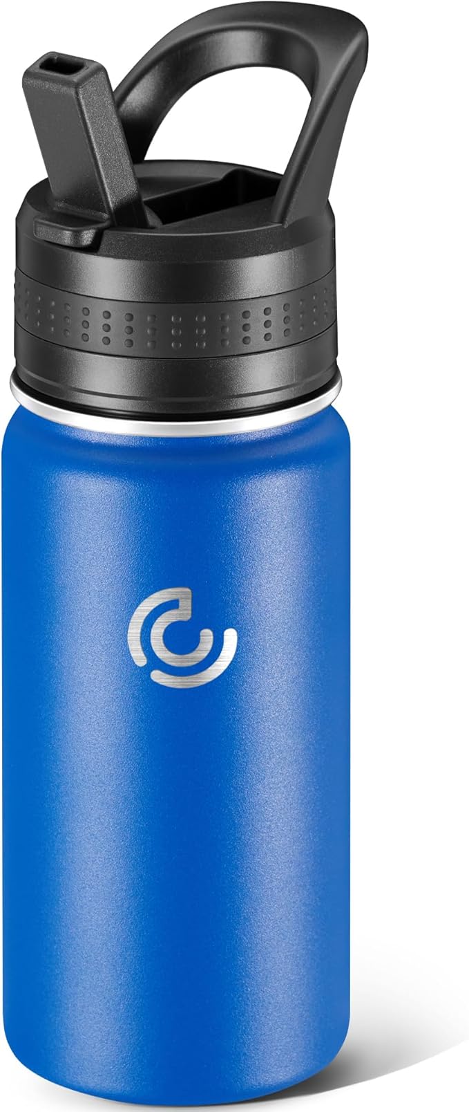 Kids Water Bottle,14oz Stainless Steel Insulated Water Tumbler Leak-Proof,School Water Mug,Small and Portable,Suitable for Boys and Girls to Use(Blue)