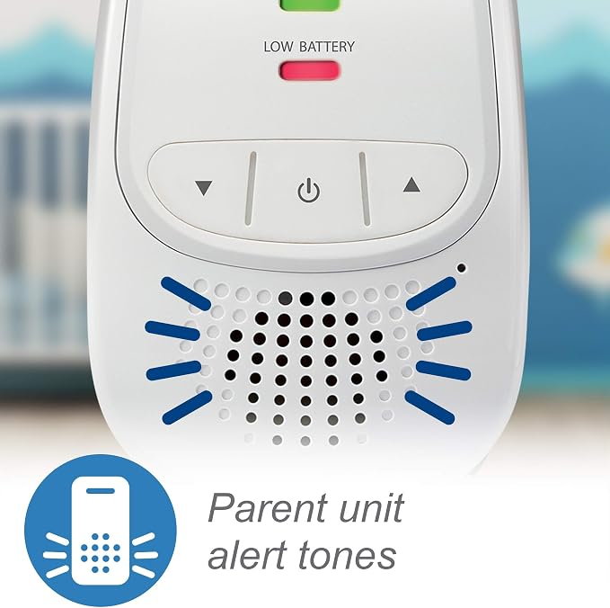 VTech Upgraded Baby Monitor with Rechargeable Battery, Long Range, Crystal-Clear Sound, and Alerts