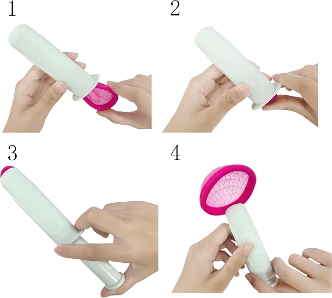 SafeInsert DISC Applicator Only for Menstrual Discs-Ergonomic Insertion Tool, Hygienic Reusable Menstrual Disc Applicator for Women, Comfortble Application with Grip Handle (Green)