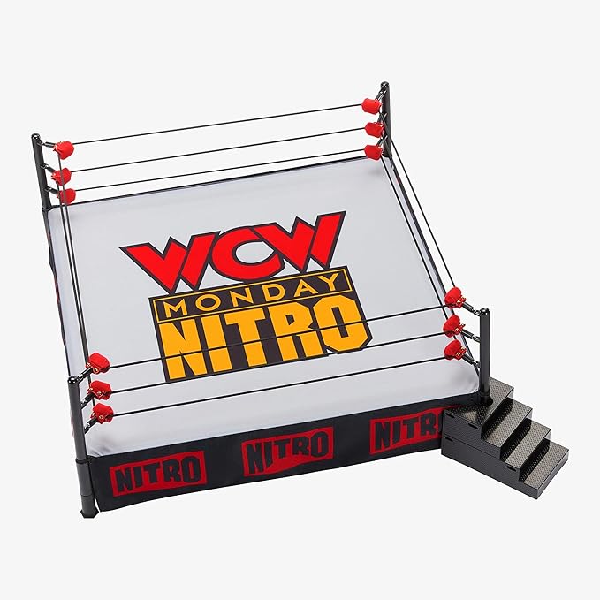 Mattel WWE Ultimate Edition WCW Monday Nitro Ring with Eric Bischoff Action Figure