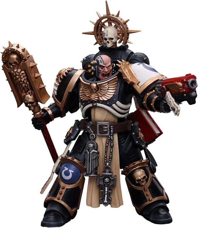 JOYTOY Warhammer 40K 1/18 Action Figure Ultramarines Chaplain Indomitus Collection Anime Model Gift
