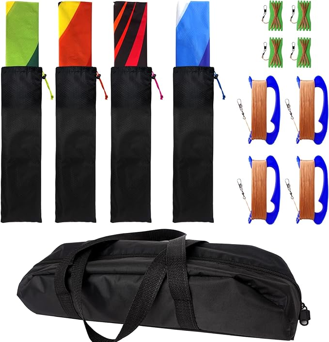 Mint's Colorful Life Delta Kite for Kids & Adults, Extremely Easy to Fly Kite for Beach Trip, Best Kites for Beginners, 300ft String Handle Included
