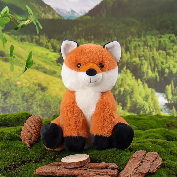 Apricot Lamb Toys Plush Fox Stuffed Animal Soft Cuddly Perfect for Girls Boys Yellow Fox