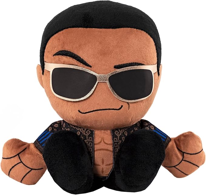 Bleacher Creatures WWE Old School Rock 8" Kuricha Plush - Soft Chibi Inspired Wrestling Legend