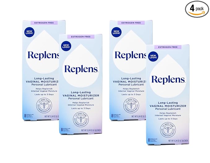 Replens Long-Lasting Vaginal Moisturizer - 8 ct, Pack of 4