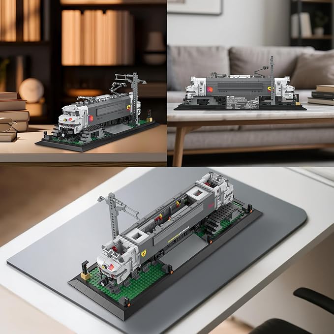 BR15000 Train Building Block Set 66803, Collectible Electric Locomotive Display, Creative Model for Train Fans, Gift for Adults Girls Boys 14+(2053PCS)