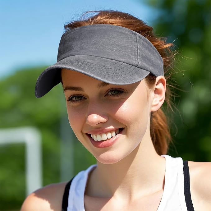Marrywindix 1 Piece of Sport Wear Athletic Visor Sun Sports Visor Hat Visor Adjustable Cap for Women and Men