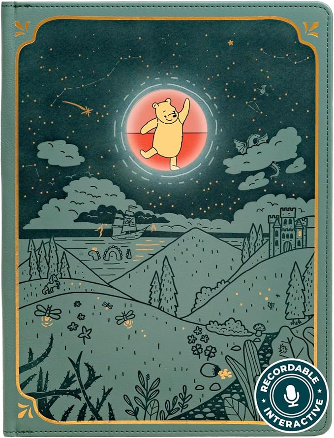 Cali’s Books Winnie-The-Pooh infinibook Reader + Booklet | Storytelling Toy & Audio Book for Kids | Recordable Read-Aloud & Games | Screen-Free Educational Gift for Ages 3-7