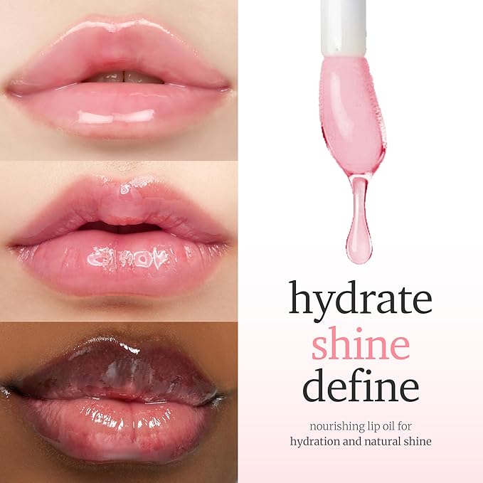 NOONI Korean Lip Oil - Applepeony | Long-Lasting, Moisturizing, Plumping, Revitalizing for Dry Lips, Waterproof, No Peel Off, Hydrating, Stocking Stuffers, Cute Stuff, 0.12 FL Oz