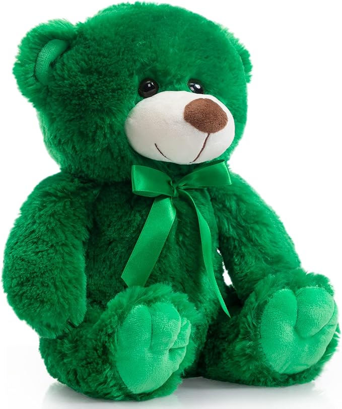 Super Color Teddy Bear Stuffed Animals Plush Toy for Children Girlfriend Family Congratulations Baby Shower Birthday Green 14 inch