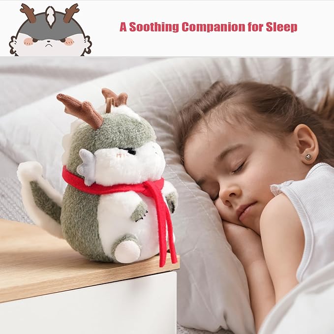 Handmade Original Adorable Plush Dinosaur Doll – Cute Animal Toy with Cool Expression - Bag Charm & Home Decoration - CPC Certified for Kids