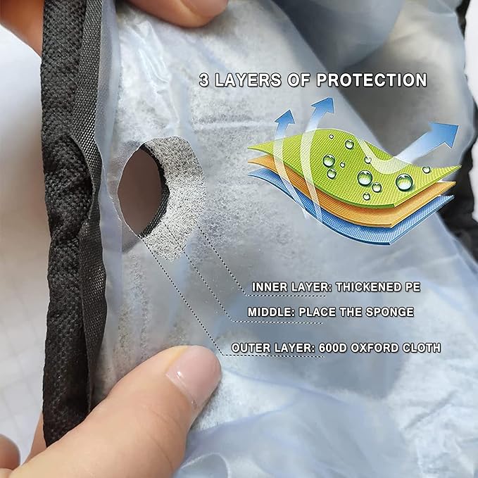 Mini Trampoline Spring Cover 36 Inch Small Trampoline Safety Pad for 6 Holes Round Trampoline Tear-Resistant Oxford Cloth Anti-Vibration Easy to Install Replacement, Multiple Color Options