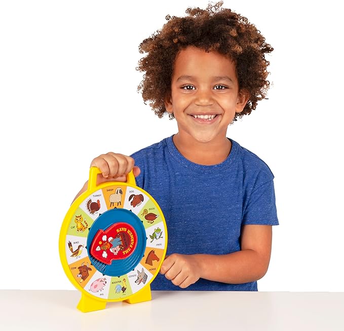 Fisher Price Classics - Farmer Says See 'n Say - Vintage Learning Toy, Sounds and Animals, Interactive Retro Game for Kids, Girls, Boys, Baby, Preschoolers, Toddlers, Unisex Ages 18 Months +