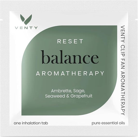 Venty Sage Scent Pack – 8 Aromatherapy Reflls for The Venty Clip Fan | Soothing Fragrances for a Relaxing Atmosphere