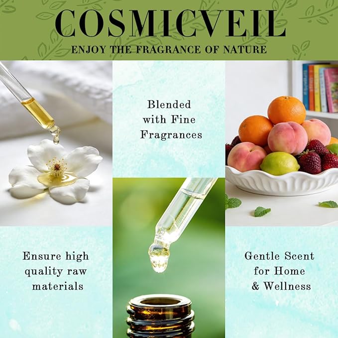 Sweet Orange Essential Oil Sweet Orange Oil for Aroma Diffuser,Humidifier,Home Fragrance,Cleaning,Body Care,Massage,Yoga,DIY Candle,DIY Soap CosmicVeil（Sweet Orange，4 Fl Oz (Pack of 1)）