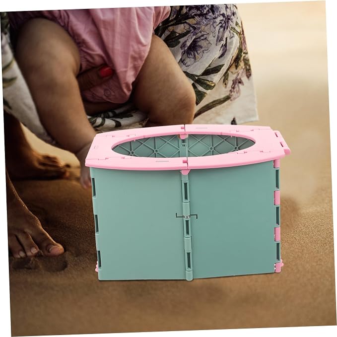 Generic Boy Girl Portable Foldable Potty Seat Travel Training Toilet for Toddlers Compact Lightweight for Indoor and Outdoor Use