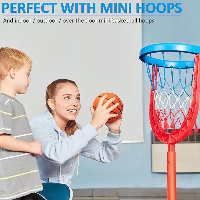 Oleitodh 40Pcs Mini Basketball Set, 6" Inch Small Basketballs with Pump for Over The Door Hoop Games, PVC Indoor Outdoor Play, Pool Beach Basketball, Party Favors, Adults Kids
