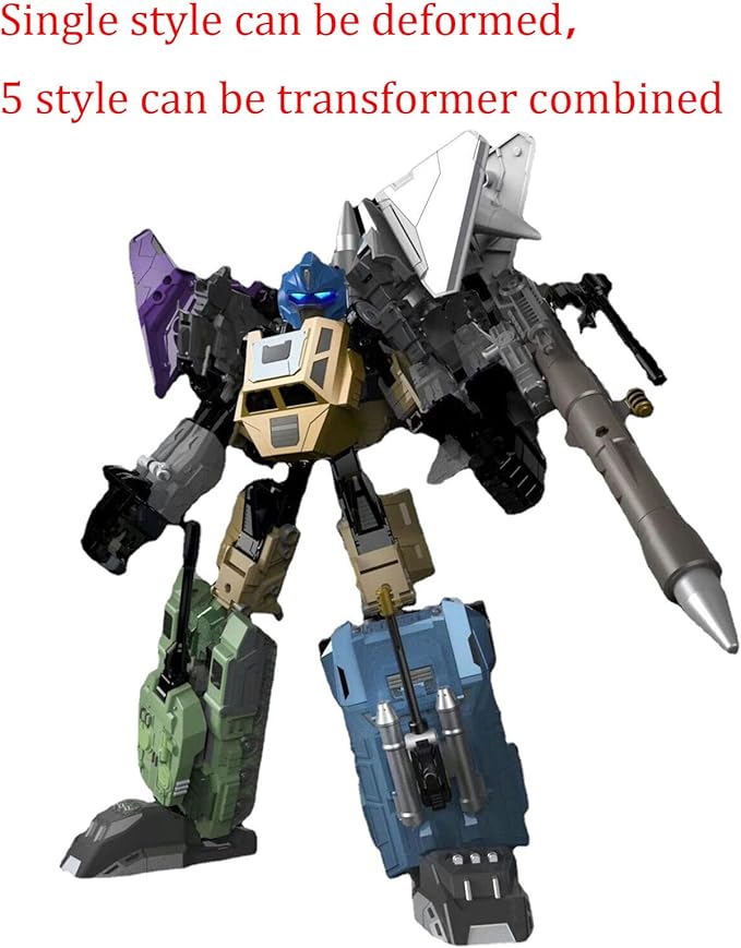 Alloy Military Transformer Toy, Fighter Tank Model Deformation Robot Action Figures for Kids Boys Girls
