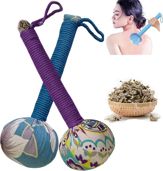 Body Massage Hammer, Manual Back Massager Tool for Body Relief | This Mugwort Massage Hammer Eases Back, Neck & Shoulder Muscle Tension, Perfect for Daily Relaxation at Home and Office