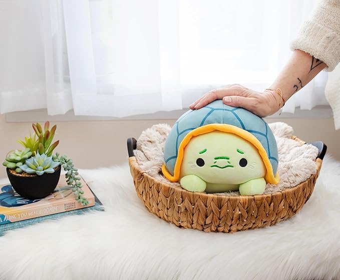 MochiOshis Turtle 12-Inch Character Plush Toy Jinba Osoioshi | Plushie, Huggable Soft Stuffed Animal for Cuddling | Friendly Companion Plush Figure Toy | Officially Licensed MochiOshis Turtle Plushie