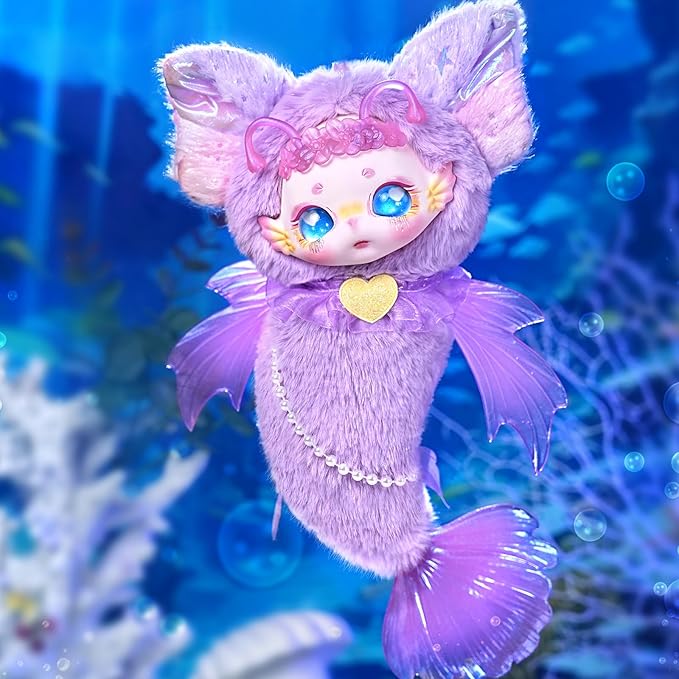 CALEMBOU Plush Doll, Dumia Deep Sea Series Stuffed Blind Box, Kawaii 1 of 6 Possible Mystery Collectible Toys Cute Mermaid Soft Animals Charm Birthday Gifts