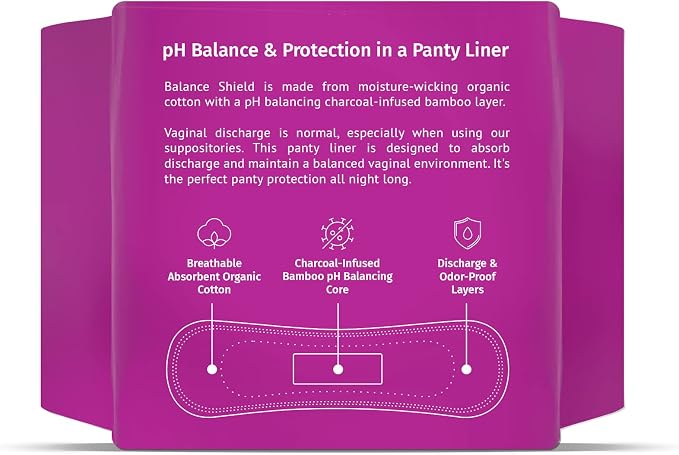 NutraBlast Balance Shield Panty Liners - Discharge & Odor-Proof Layers (180mm, 40-Pack)