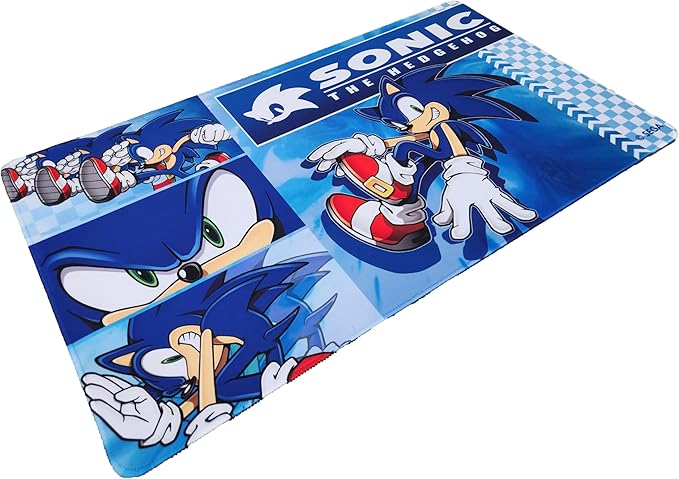 ModernSonic_Sonic Playmat, Multi-Functional playmat Serves as Surface for Gaming Comfort and as a Protective Layer for Your Cards, Game Pieces and Table, Made from neoprenepolyester Fabric