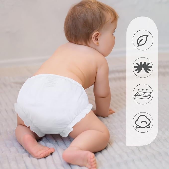 4 Pcs Baby Bloomers for Toddler Girls Newborn Diaper Covers for Girls Cotton Briefs Shorts Underwear