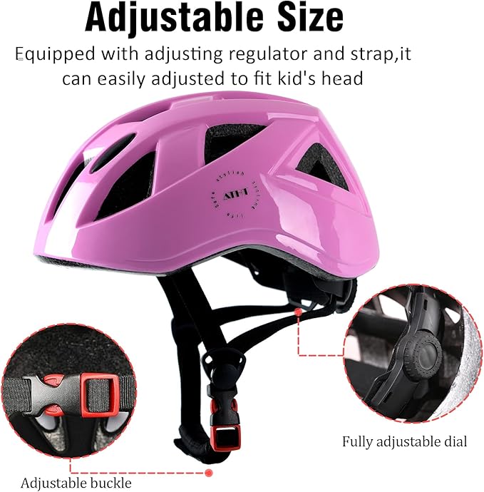 Kids Bike Helmet,2 Sizes Adjustable for Youth Child Boys & Girls Ages 3-5-8-14,Ventilation and Multi-Sport for Bicycle Skate