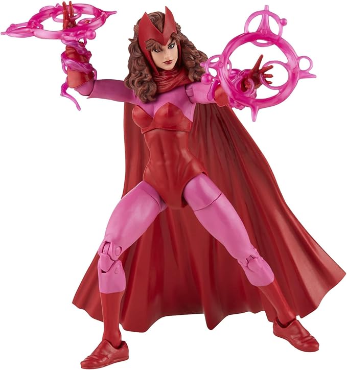Marvel Legends Series Scarlet Witch 6-inch Retro Packaging Action Figure Toy, 4 Accessories