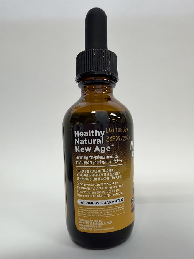 Organic Maca Root Liquid Drops with Ashwagandha, Nettle, Fenugreek, Beet Root and L-Arginine Liquid Multivitamin for Women and Men