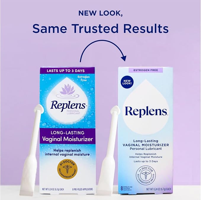 Replens Long-Lasting Vaginal Restores Vaginal Moisture Moisturizer (Pack of 2)